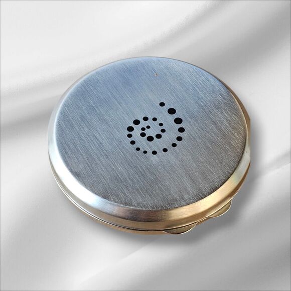 Vtg Kameleon Sterling Silver Onyx Ring 2 Interchangeable Snaps Case Tool Size 7 - Picture 9 of 12